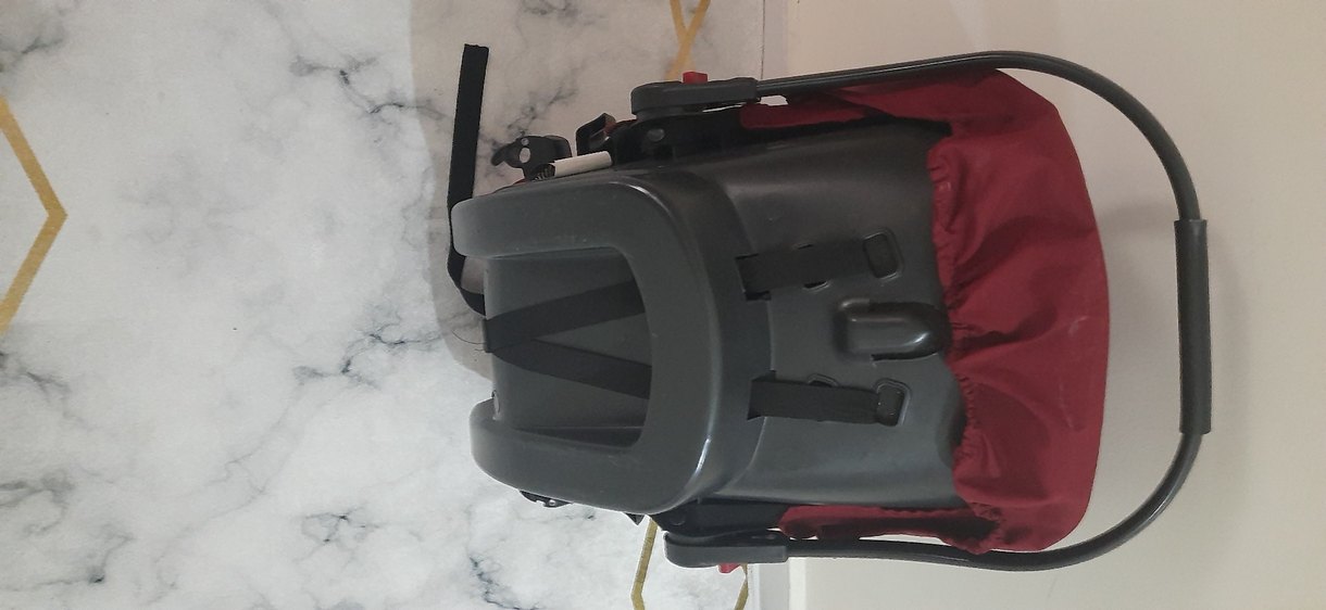 Bordo Beneto Bebek Arabası ve puseti - Görsel 5