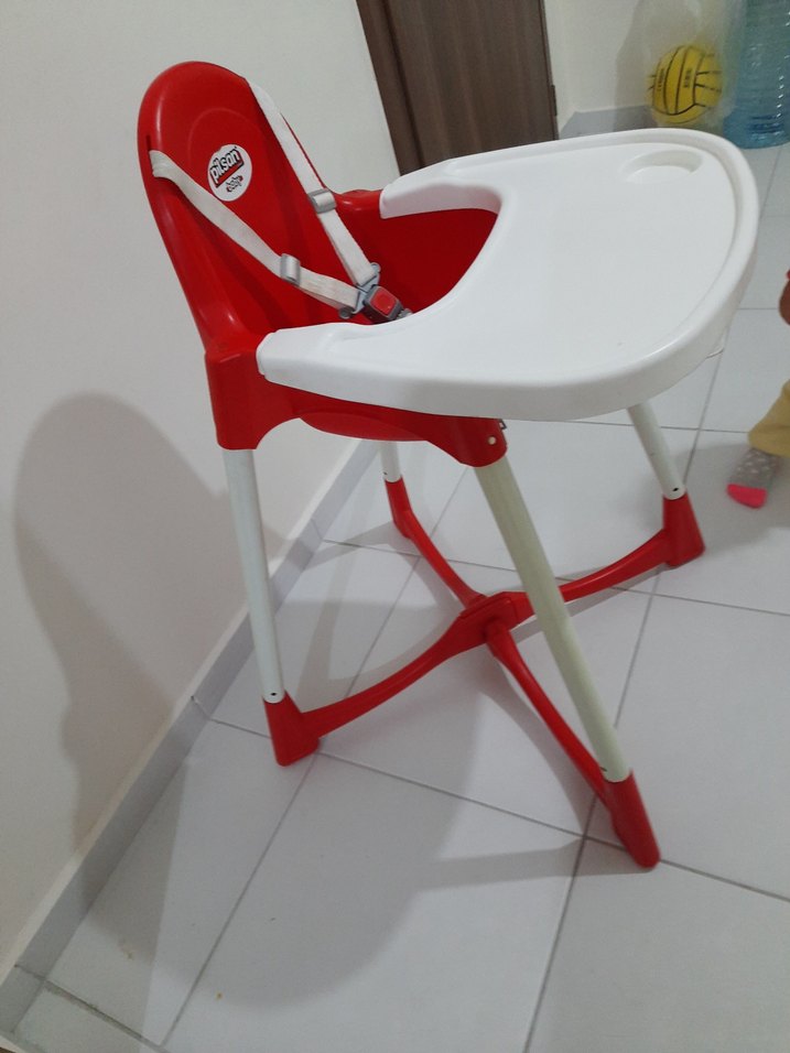 Kırmızı PİLSAN Mama Sandalyesi, plastik - Görsel 3