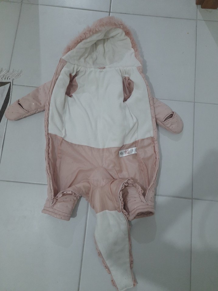 #astronot #tulum, #kar #tulumu, #2yaş pudra pembe renk. - Görsel 4