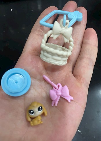 Pastel Mavi Aksiyon Figürü Seti lps miniş