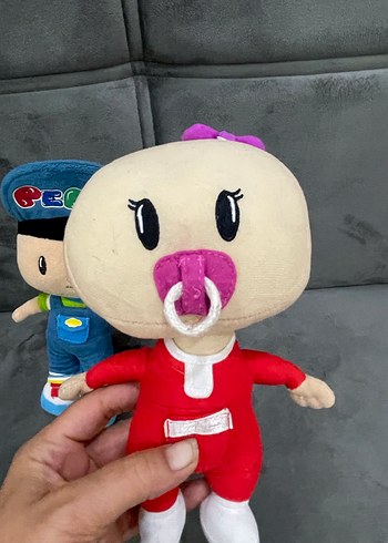 Beden Renkli Pepe Peluş Oyuncak Seti