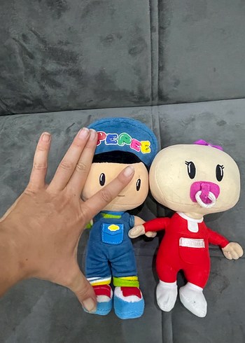 Beden Renk Renkli Pepe Peluş Oyuncak Seti