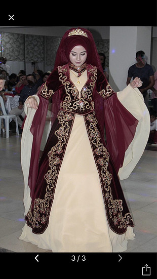 Bordo kaftan- kına sepeti -kına tepsisi