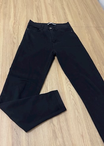 Siyah yüksek bel jean - Görsel 2