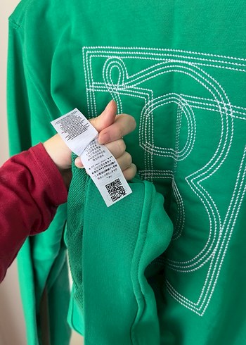 Yeşil Burberry Erkek Sweatshirt - Görsel 6