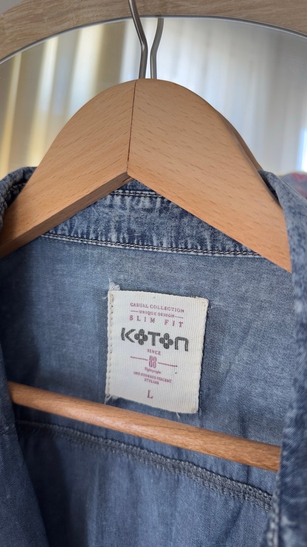 Denim erkek Gömlek - Görsel 3