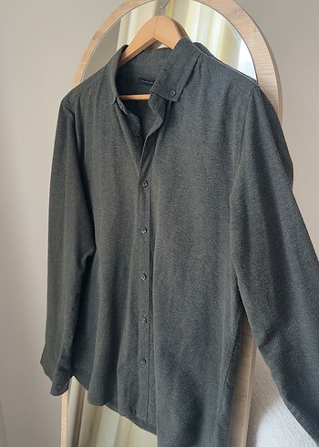 Haki yeşil kışlık Gömlek - Görsel 2