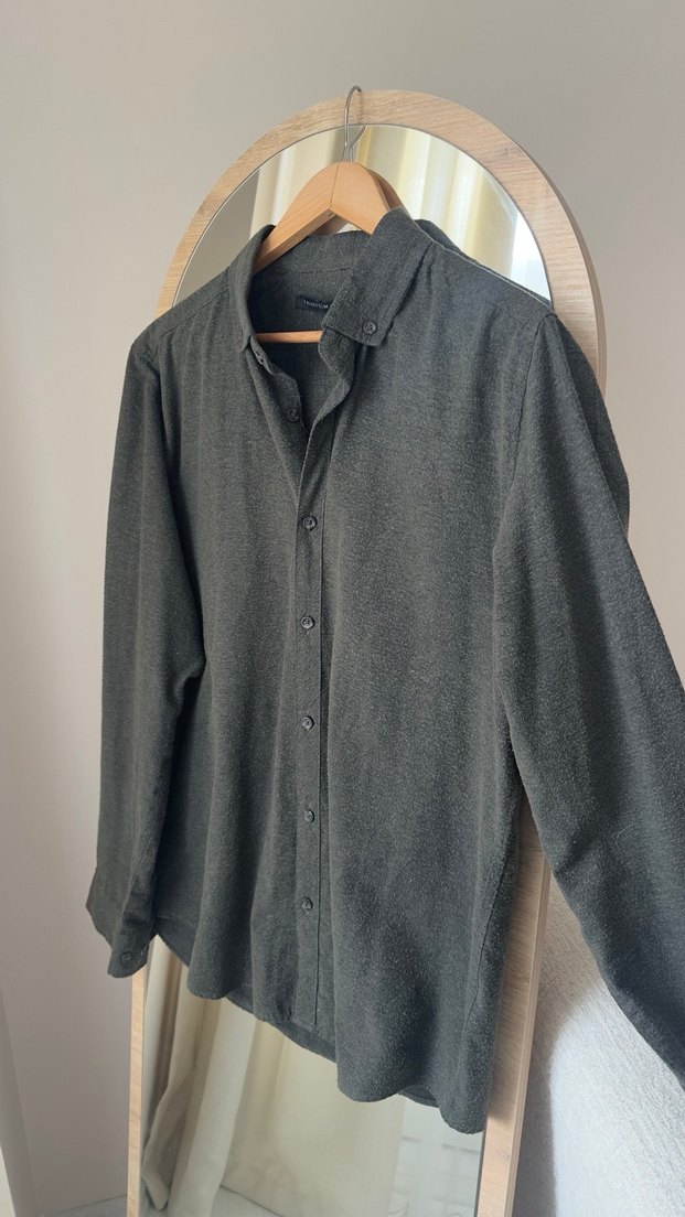 Haki yeşil kışlık Gömlek - Görsel 2