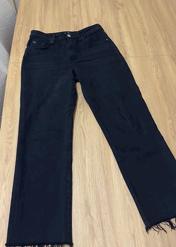 yüksek bel Straight Jean - Görsel 2