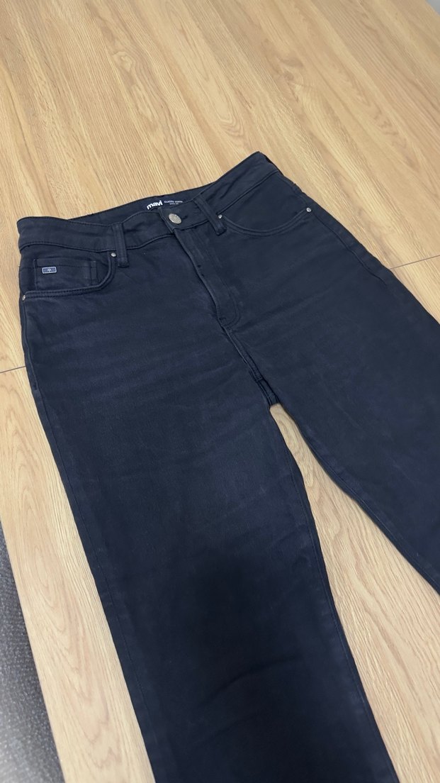 yüksek bel Straight Jean - Görsel 4