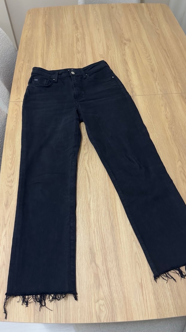 yüksek bel Straight Jean - Görsel 2