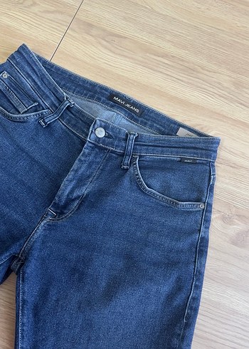Erkek Mavi Denim Regular Fit Günlük Jean - Görsel 3