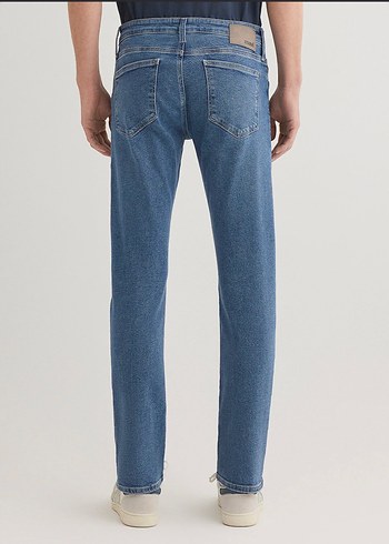 Erkek Mavi Denim Regular Fit Günlük Jean - Görsel 2