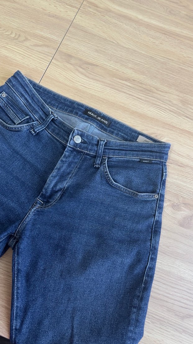 Erkek Mavi Denim Regular Fit Günlük Jean - Görsel 3
