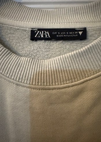 s Beden Zara Yazılı Sweatshirt