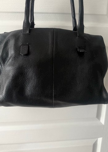 Siyah Deri Kadın Ofis Çantası - Görsel 4