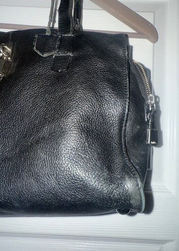 Siyah Deri Kadın Ofis Çantası - Görsel 2