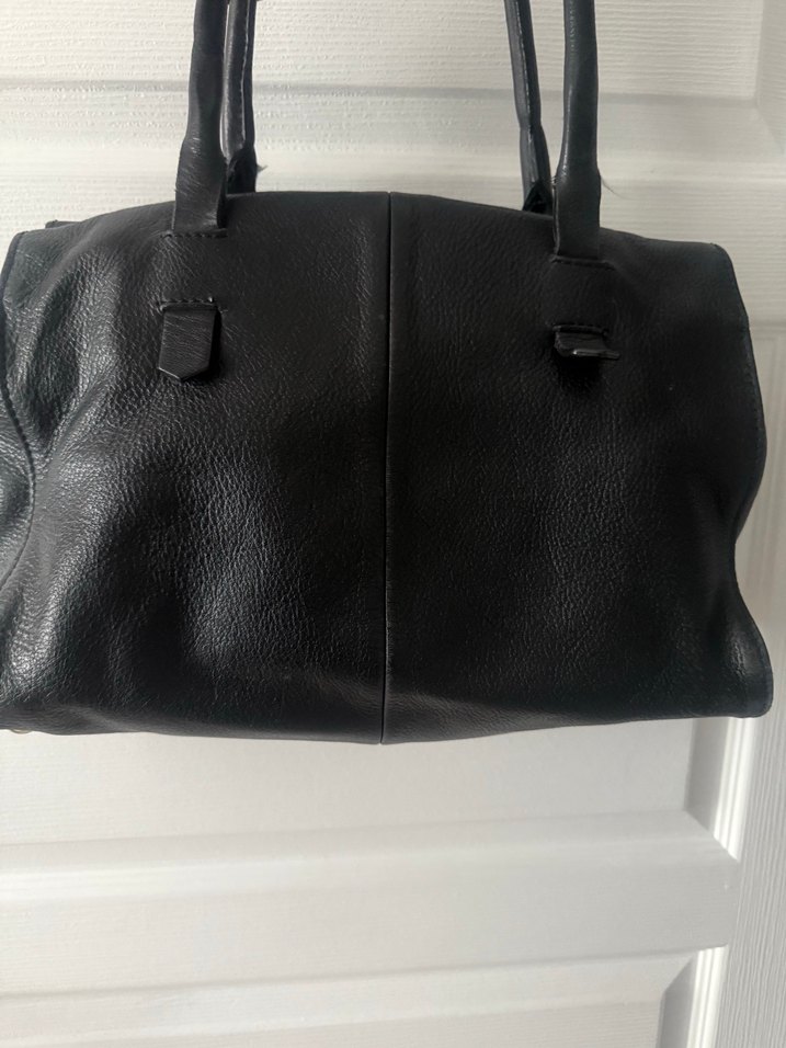 Siyah Deri Kadın Ofis Çantası - Görsel 4