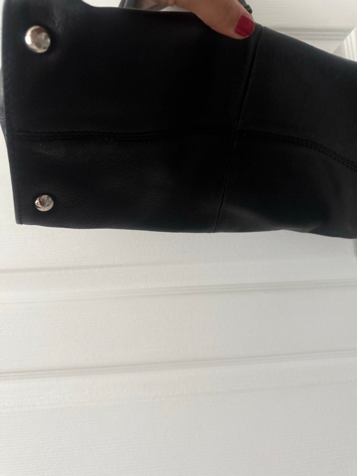 Siyah Deri Kadın Ofis Çantası - Görsel 3