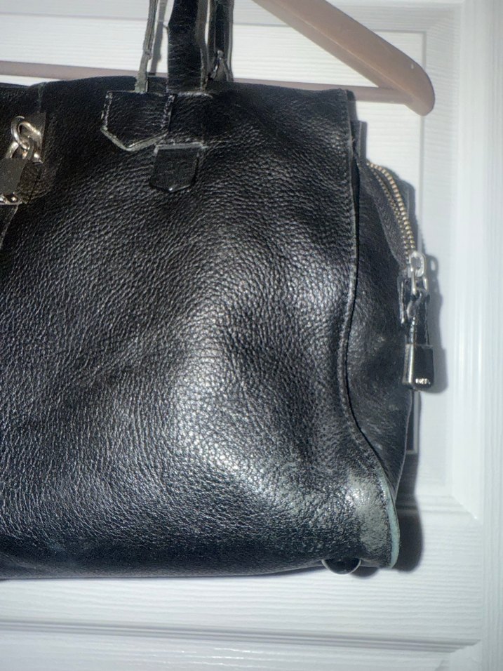 Siyah Deri Kadın Ofis Çantası - Görsel 2