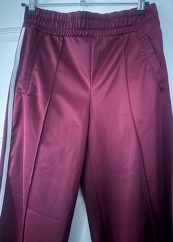 Bordo Parlak Rahat Kesim eşofman aştı - Görsel 2