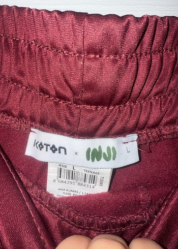 Bordo Parlak Rahat Kesim eşofman aştı - Görsel 5