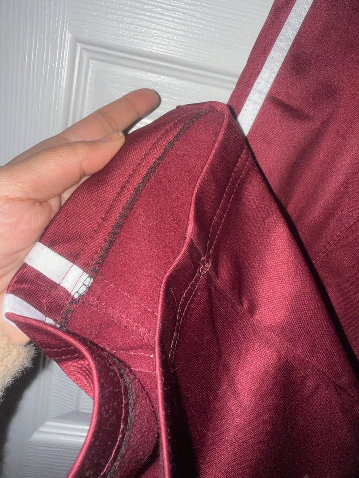 Bordo Parlak Rahat Kesim eşofman aştı - Görsel 4