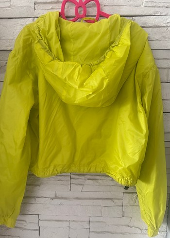 Neon renk Kadın Kapüşonlu Spor Ceket - Görsel 4