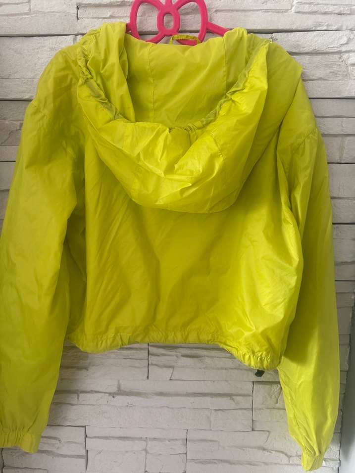 Neon renk Kadın Kapüşonlu Spor Ceket - Görsel 4