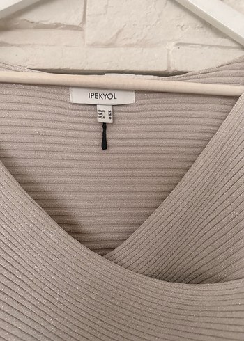 İpekyol kruvaze Gri simli Triko Kadın Kazak - Görsel 2