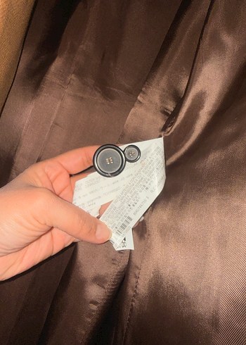 Zara uzun kaşe ceket - Görsel 6