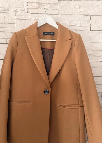 Zara uzun kaşe ceket - Görsel 3