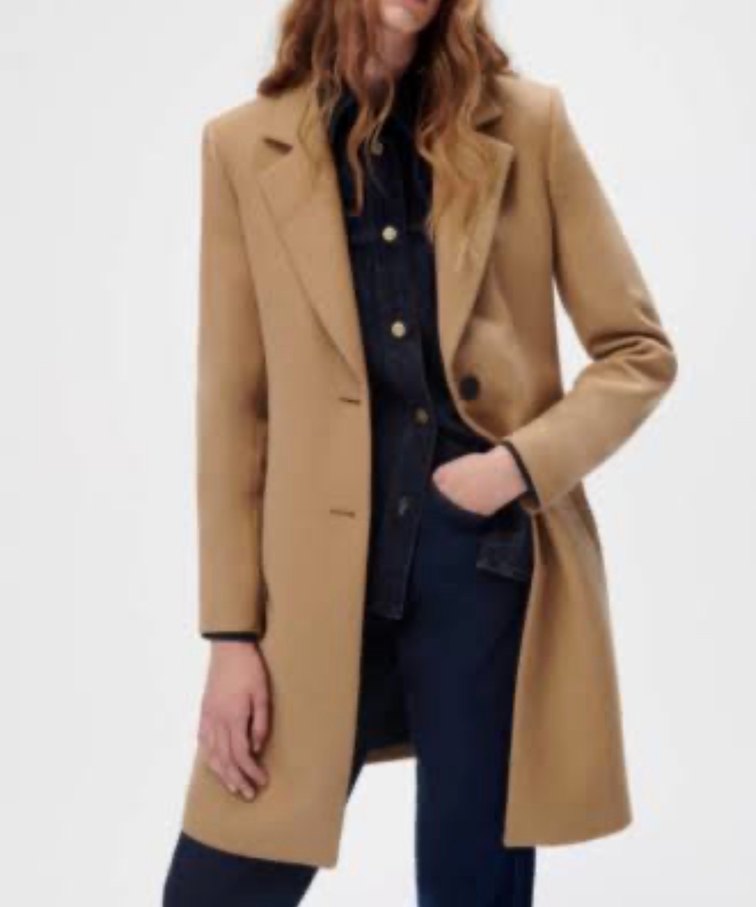 Zara uzun kaşe ceket - Görsel 2