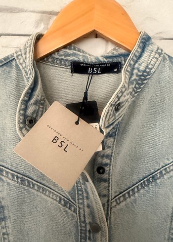 Kemerli Mavi Denim kısa Elbise - Görsel 4