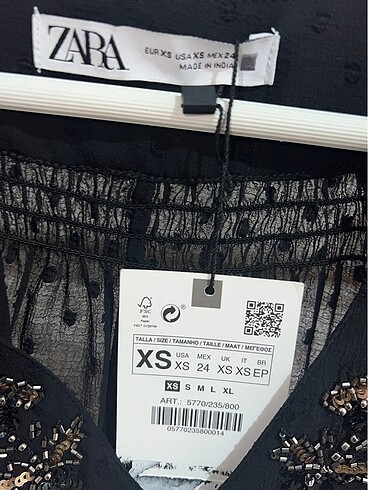 Zara Zara overserize bluz xs beden etiketli