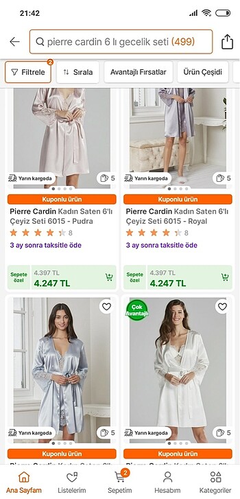 s Beden bordo Renk Pierre cardin gecelik gelin seti