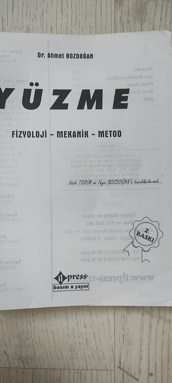  Beden Yüzme teknik kitap