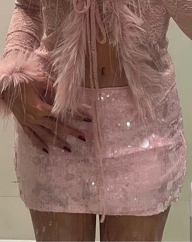 coquette pullu şortlu etek
