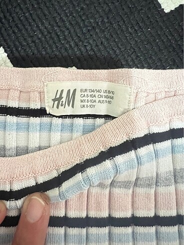 12-13 Yaş Beden mor Renk H&M kız çocuk şort takım