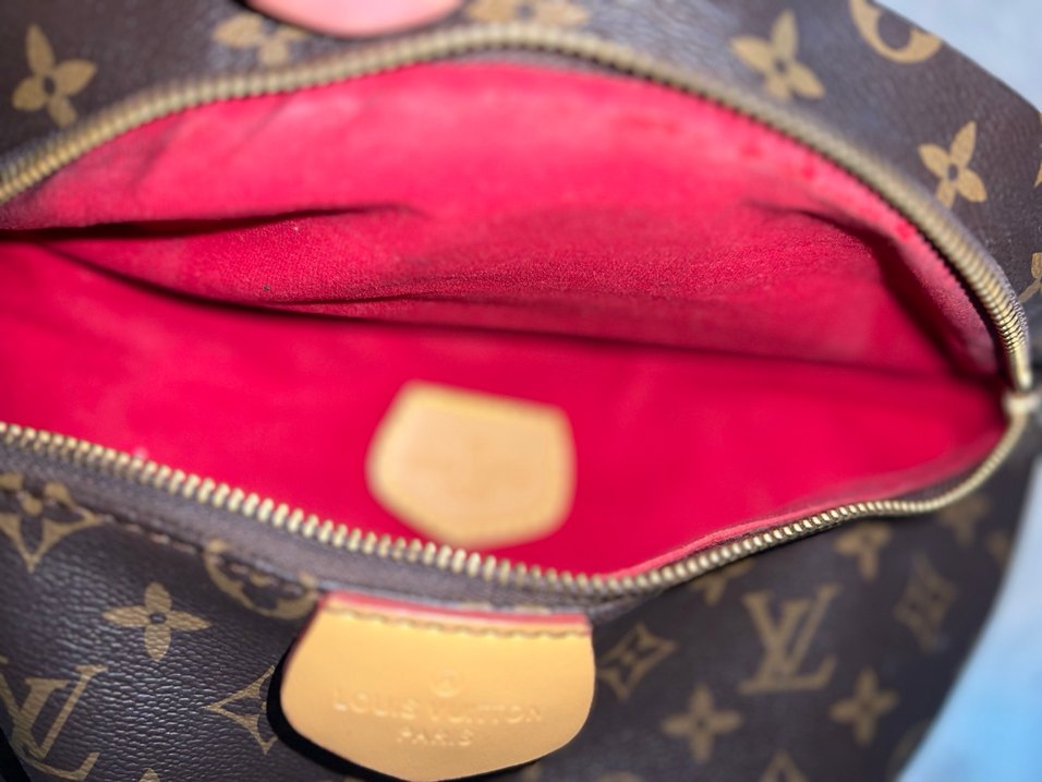 Kahverengi Deri Desenli Kadın Bel Çantası - Görsel 4