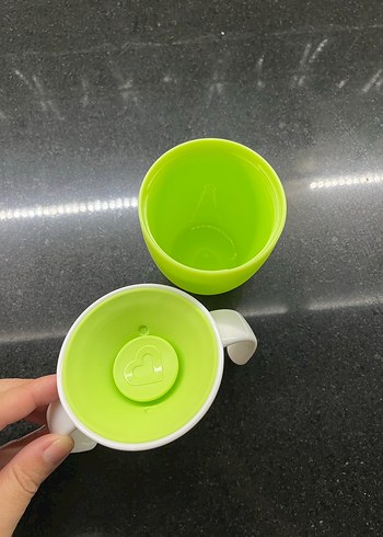 Yeşil Bebek Biberonu Kulplu - Görsel 5
