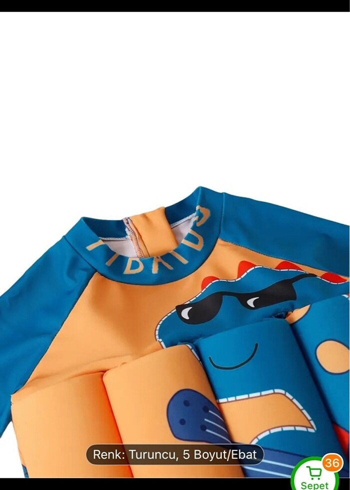 Batmayan çocuk mayo - Görsel 5