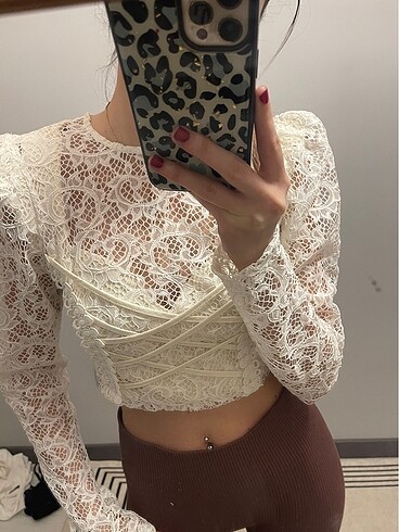 Beyaz üst dantelli - Görsel 3