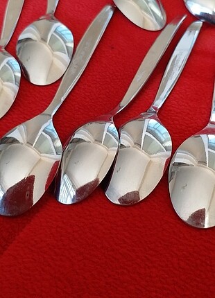 Beden beyaz Renk Jumbo rostfrei nescafe kaşığı 12 li set