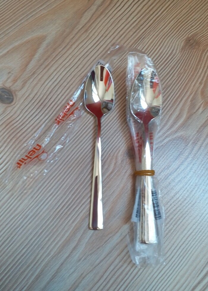 Nehir sade tatlı kaşığı 6 lı  - Görsel 3