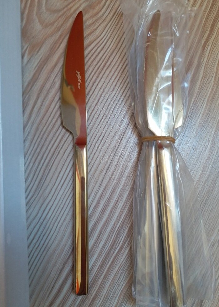 Yiğit gold tatlı bıçağı 6 li - Görsel 3