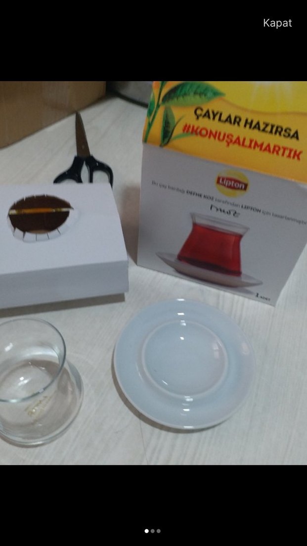 lipton defne koz tasarım bardak - Görsel 3