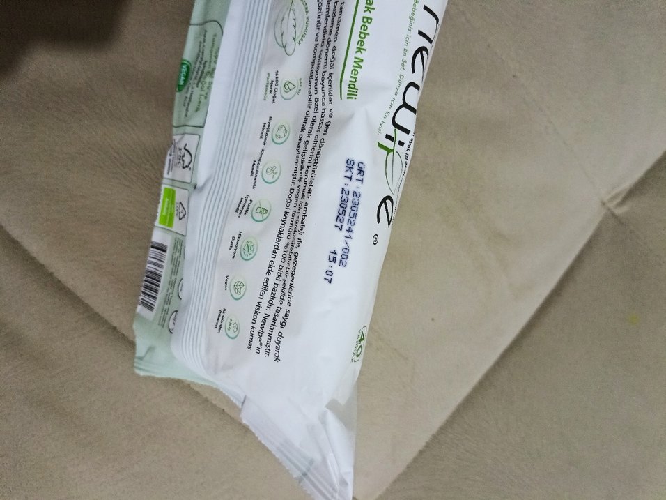 Newipe Bebek Islak Mendil 40'lı %100 Doğal - Görsel 4