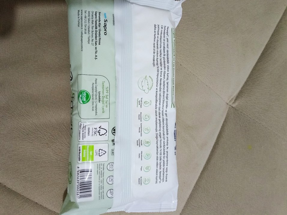 Newipe Bebek Islak Mendil 40'lı %100 Doğal - Görsel 3