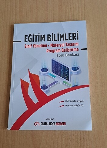 Eğitim Bilimleri Soru Bankası Metin ŞAR 